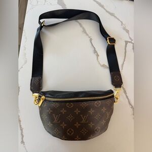 Repurposed Bum Bag Brown Monogram Satchel